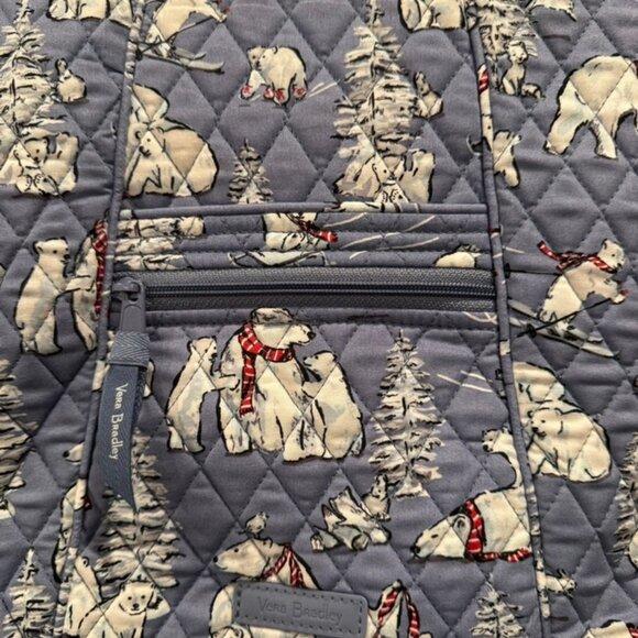 Vera Bradley Iconic Triple Zip Hipster Crossbody Purse – Beary Merry – NWOT - Picture 8 of 8